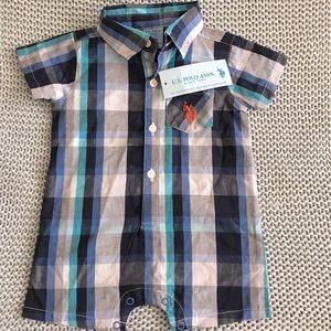 3/$15 Baby boy romper